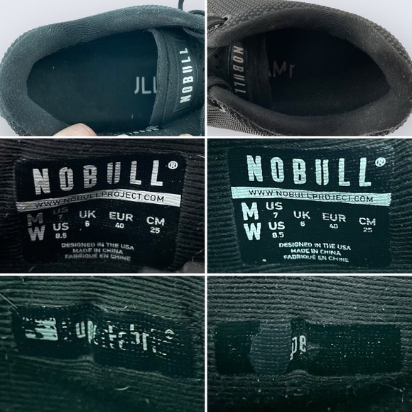 No Bull NOBULL OUTWORK Black Ivy Gray Midsole Lace Up Trainer Sneaker 8.5 W 7 M - Picture 8 of 8